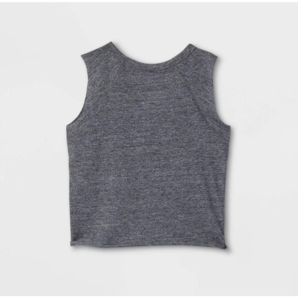 Grayson Mini Toddler Girls' Waves Tank Top Heather Gray NEW - Picture 2 of 2